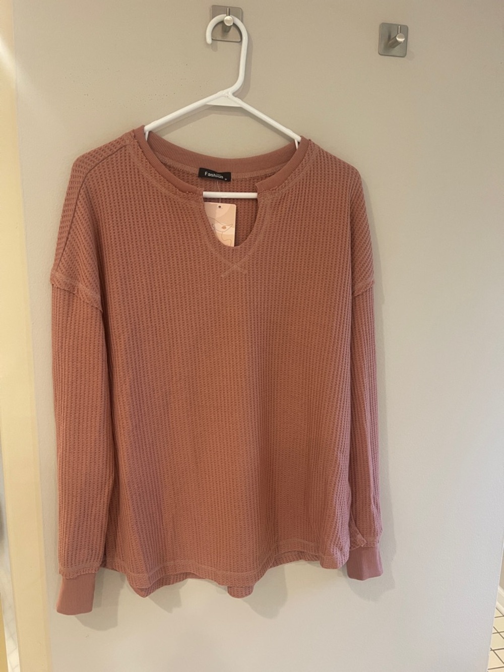 Prettygarden women’s waffle relaxed fit top